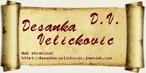 Desanka Veličković vizit kartica